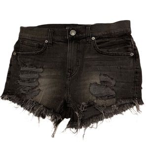 Express High-Waisted Jean Shorts